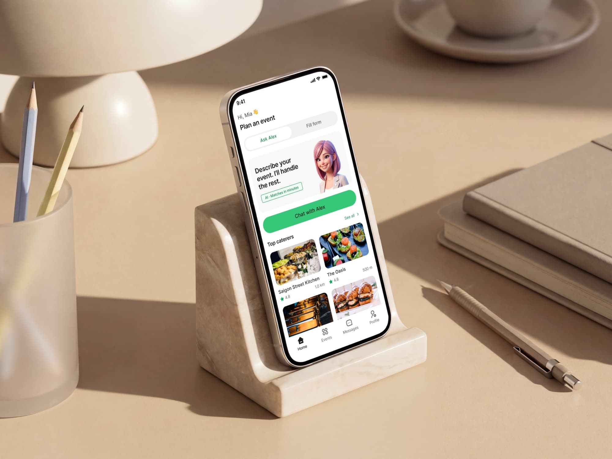 Cater AI: From a Chatbot Study to an iOS Booking Flow