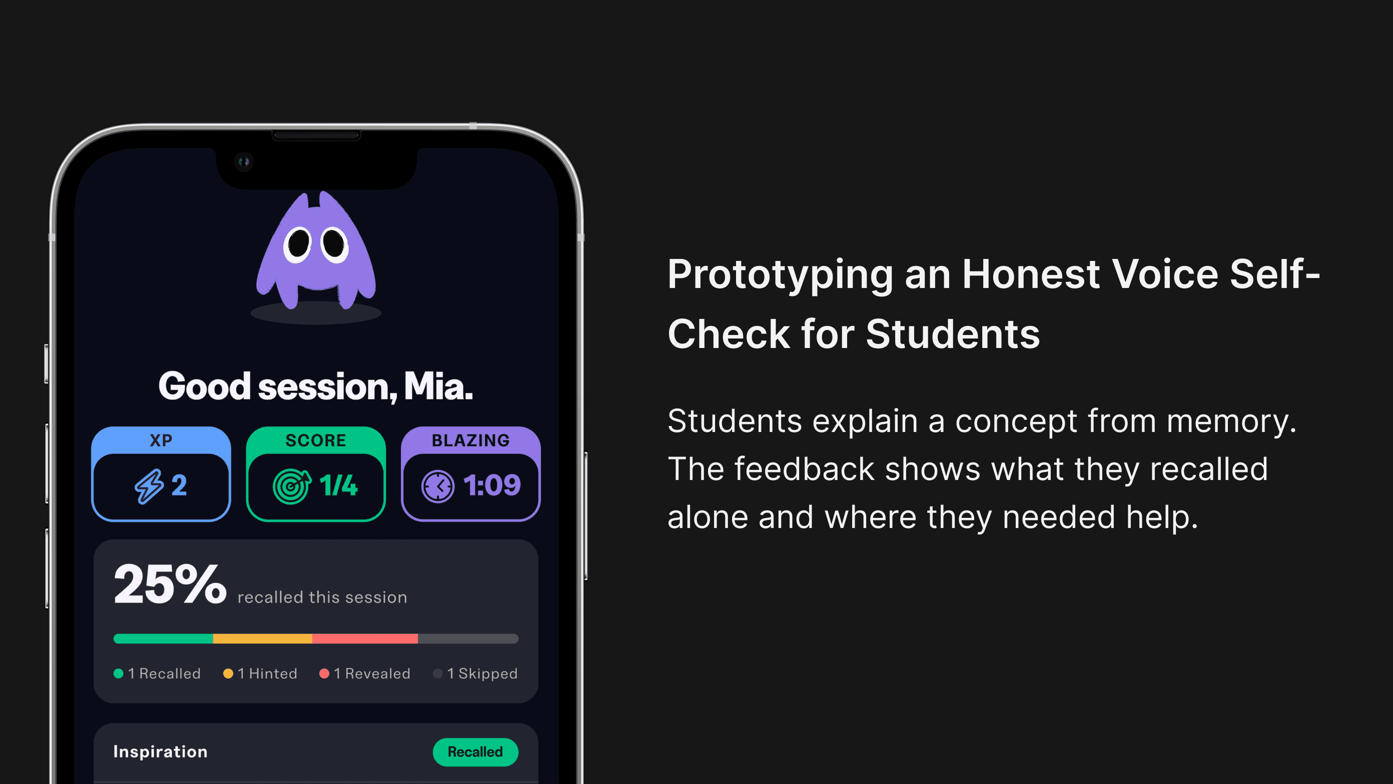 Knowunity: Prototyping an Honest Voice Self-Check for Students